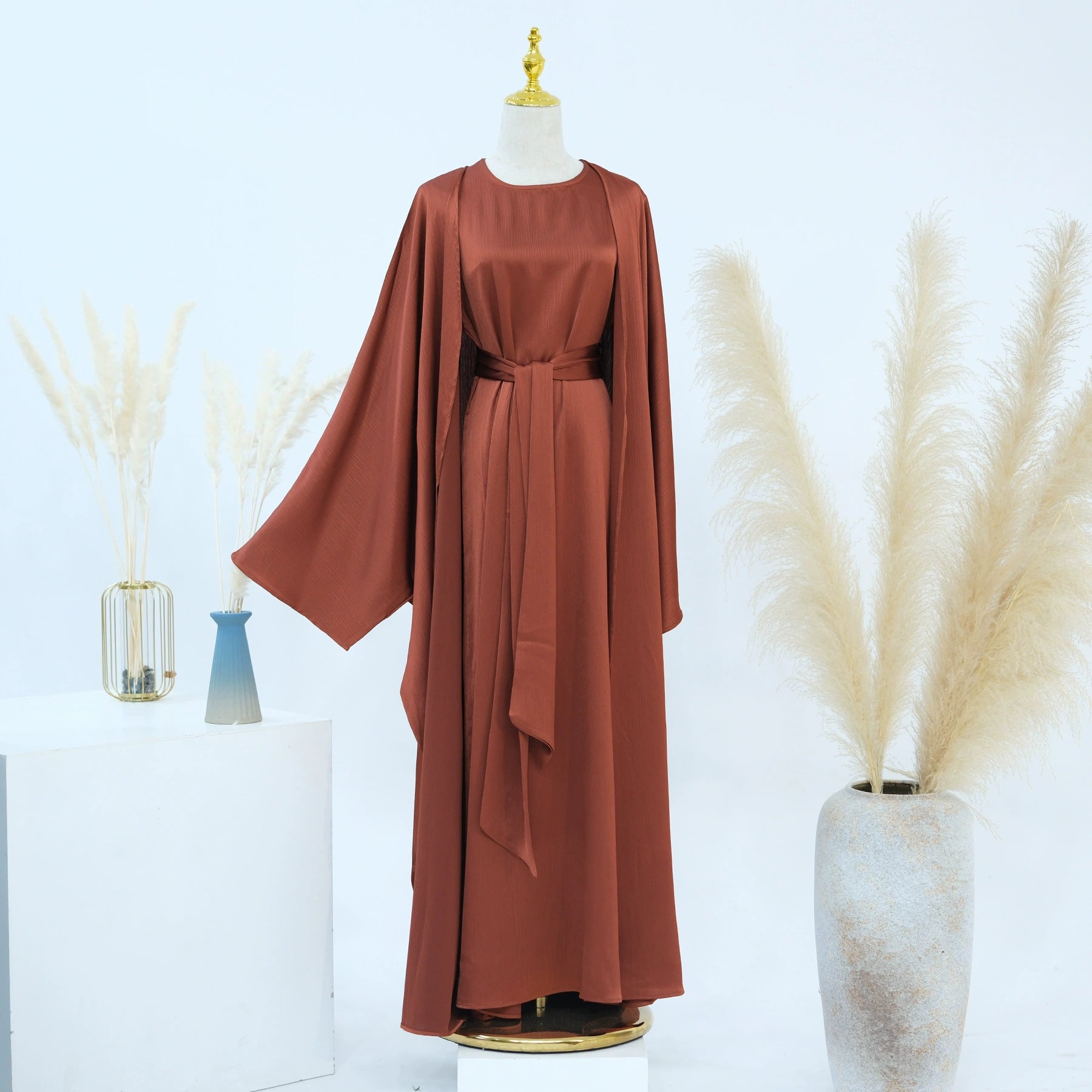 The Samira Satin-Flow Maxi Dress