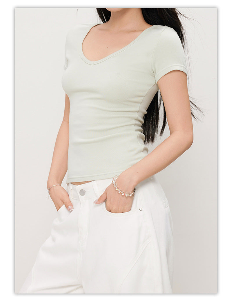 CLASSIC Ribbed V-Neck Tee