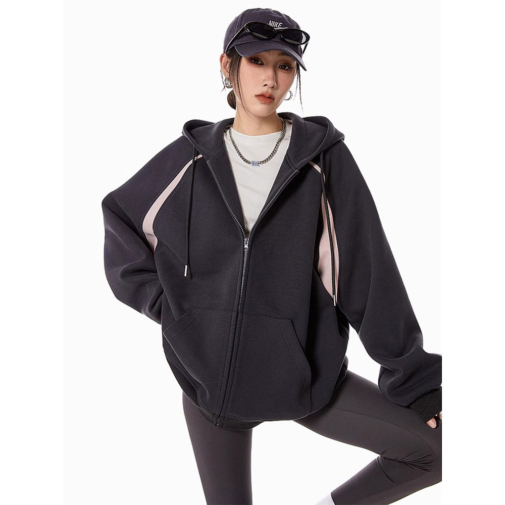 ATHLEISURE Contrast Stripe Hoodie