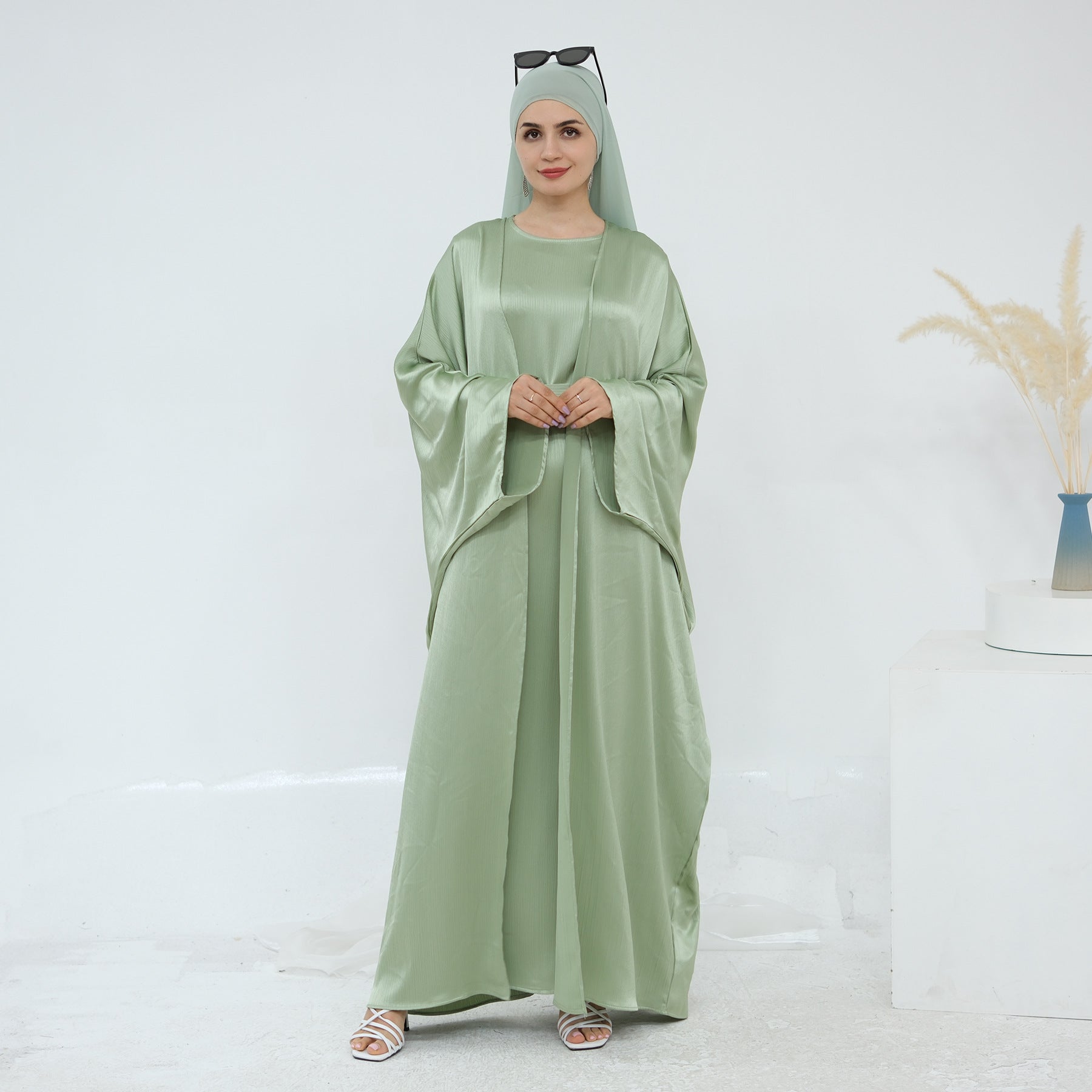 The Samira Satin-Flow Maxi Dress