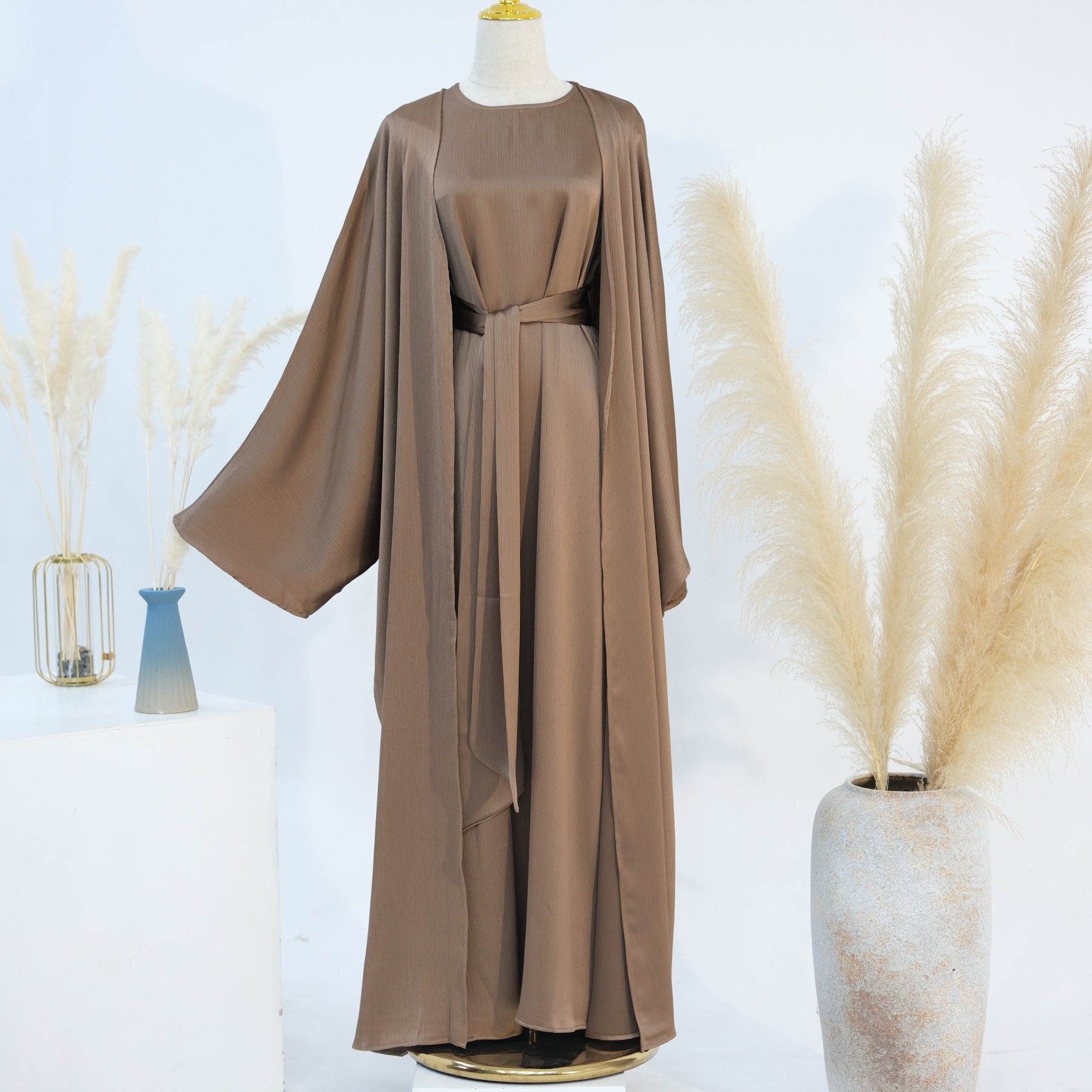 The Samira Satin-Flow Maxi Dress