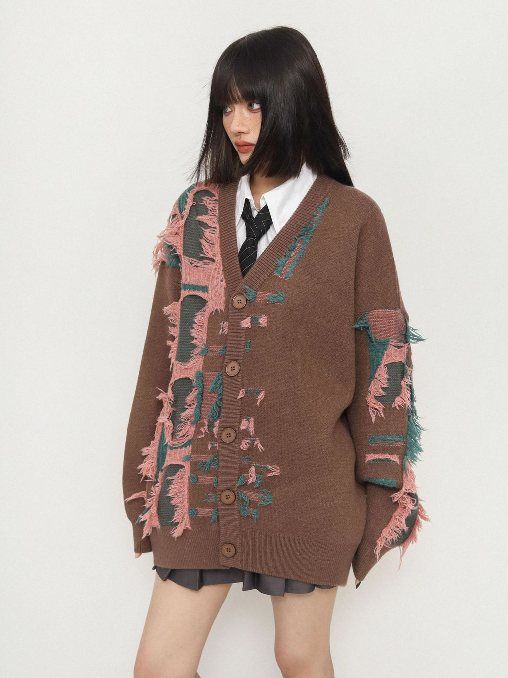 ARTISAN Frayed Detail Cardigan