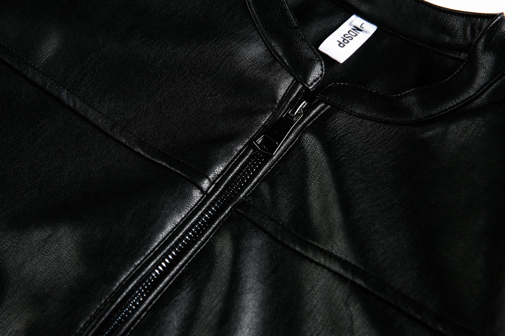 SLEEK Collarless Zip Jacket