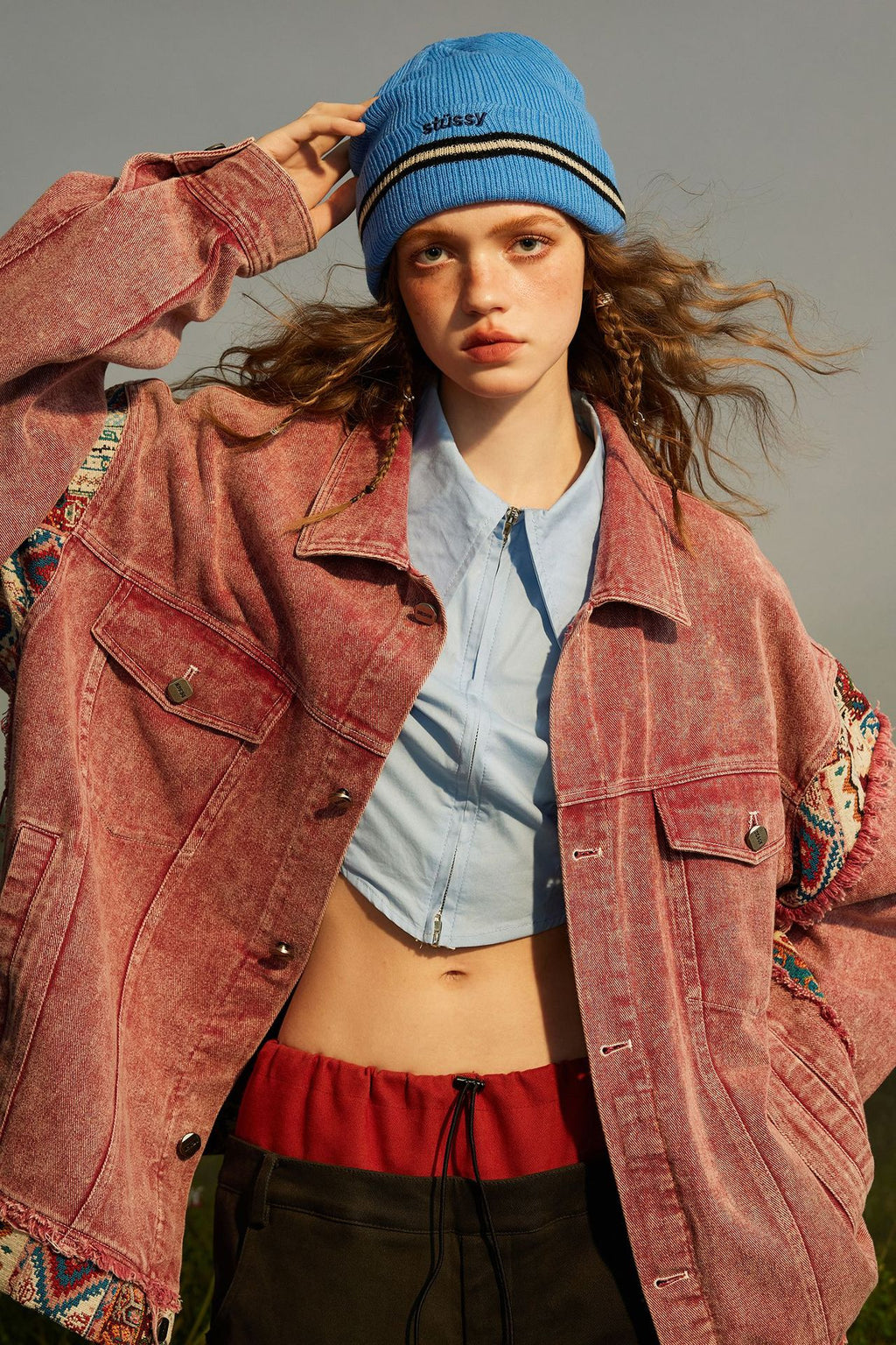 ROUGE Youth Trend Collar Jacket