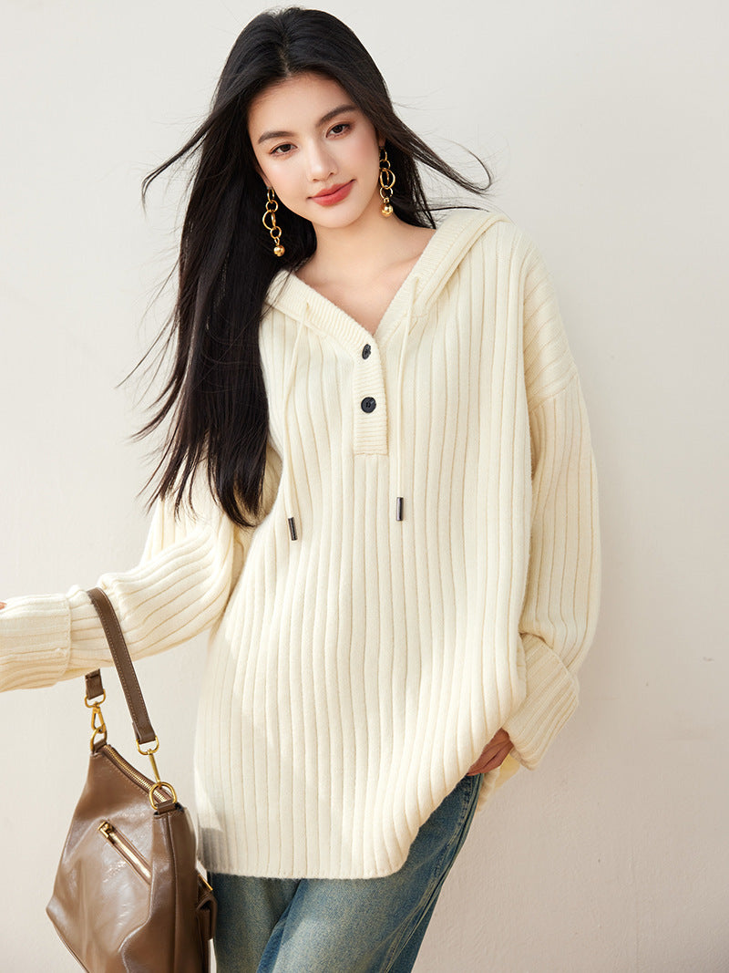 AURORA Tie-Dye Slub Cotton Sweater