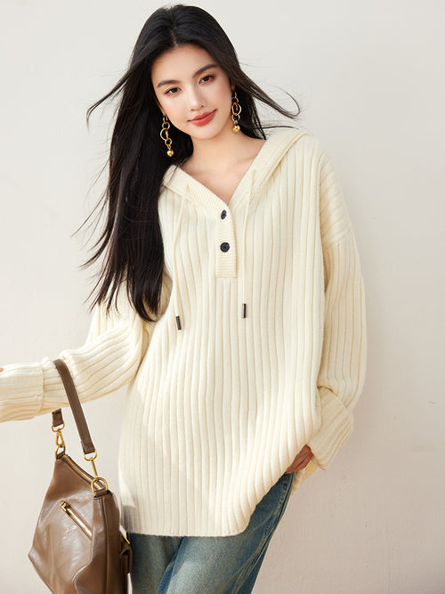 AURORA Tie-Dye Slub Cotton Sweater