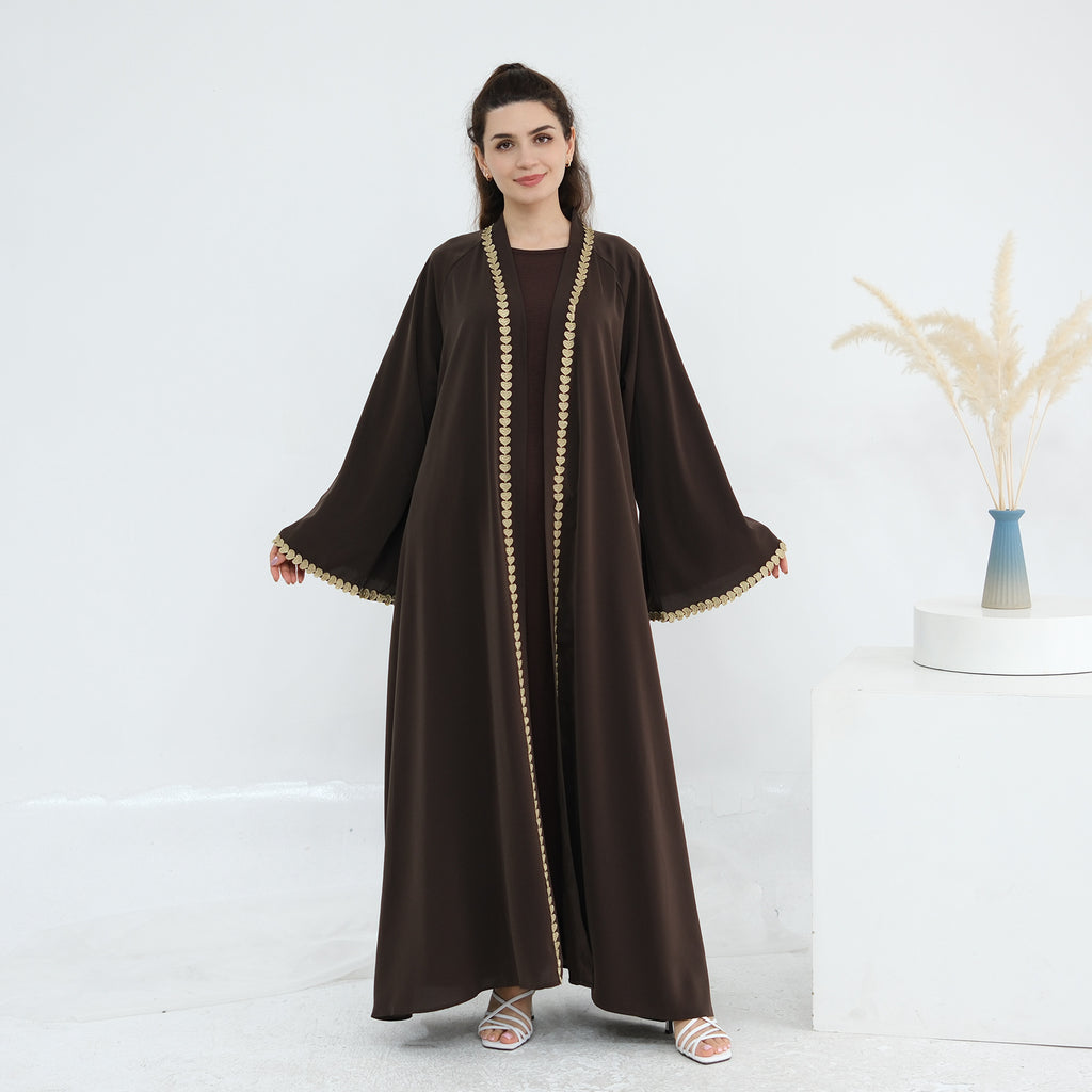 The Amal Regal Trim Maxi Abaya