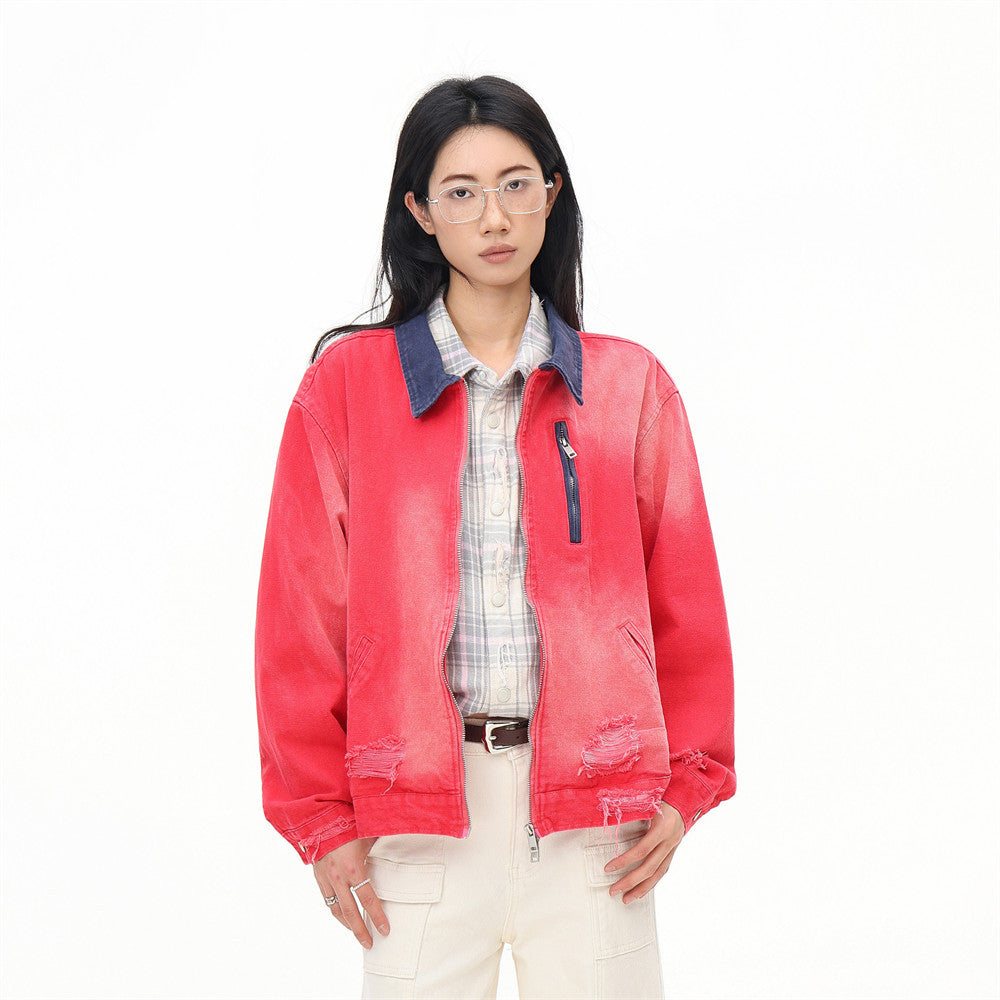 KANIENE SprayTorn – Spray-Painted Destroy Jacket
