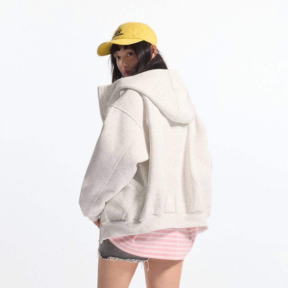 KANIENE CloudZip – Oversized High-Neck Hoodie