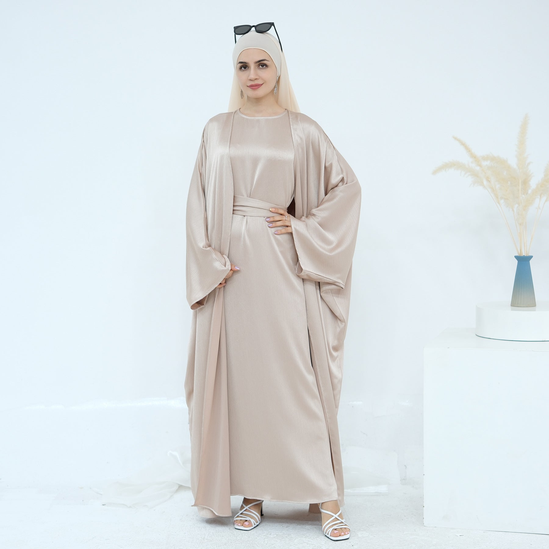 The Samira Satin-Flow Maxi Dress