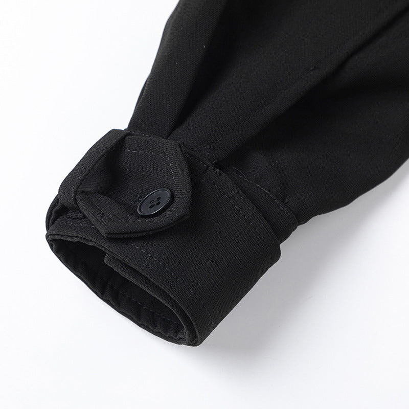 KANIENE VoidShell – Oversized Black Street Jacket