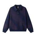 KANIENE SprayIndigo – Loose Spray-Dyed Zip Sweatshirt