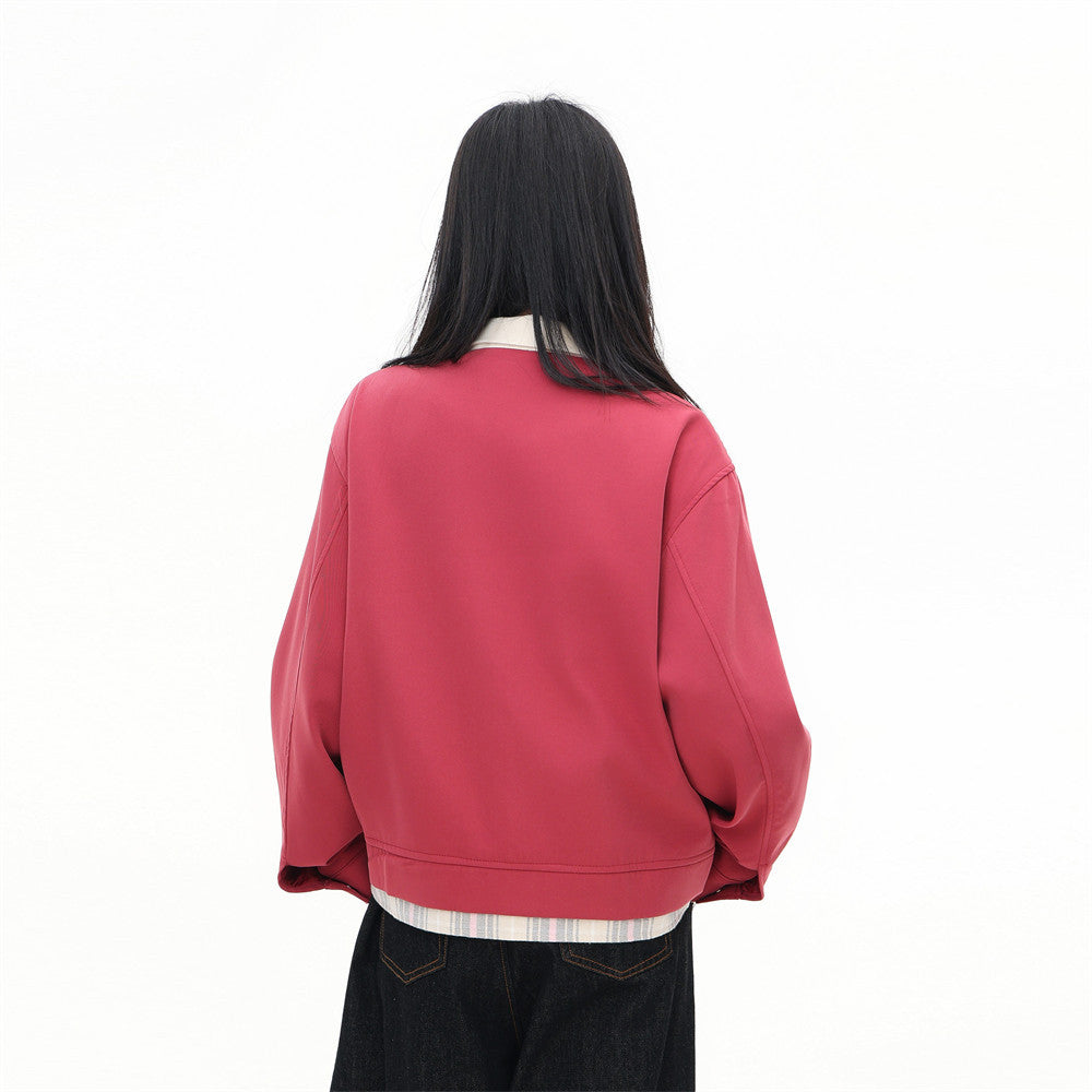 KANIENE ColorShift – Loose Contrast-Collar Jacket