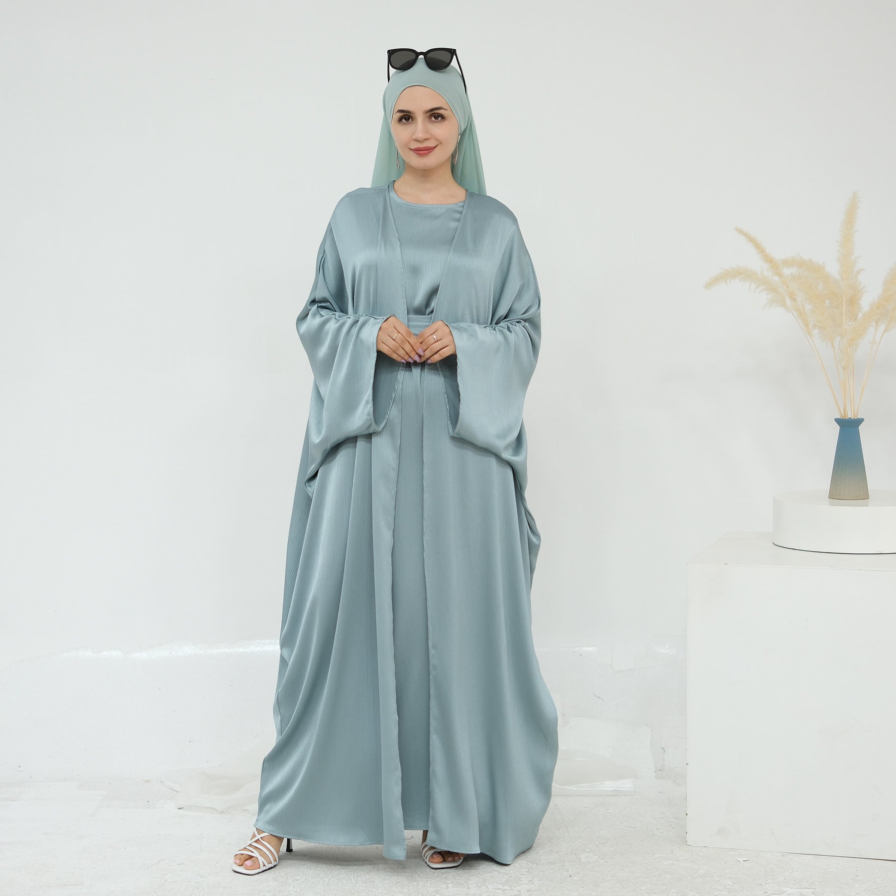 The Samira Satin-Flow Maxi Dress