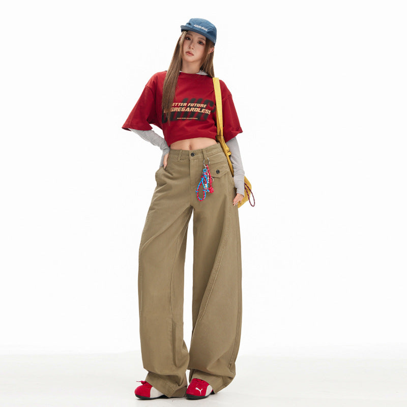 Vintage Latte Brown Cargo Pants