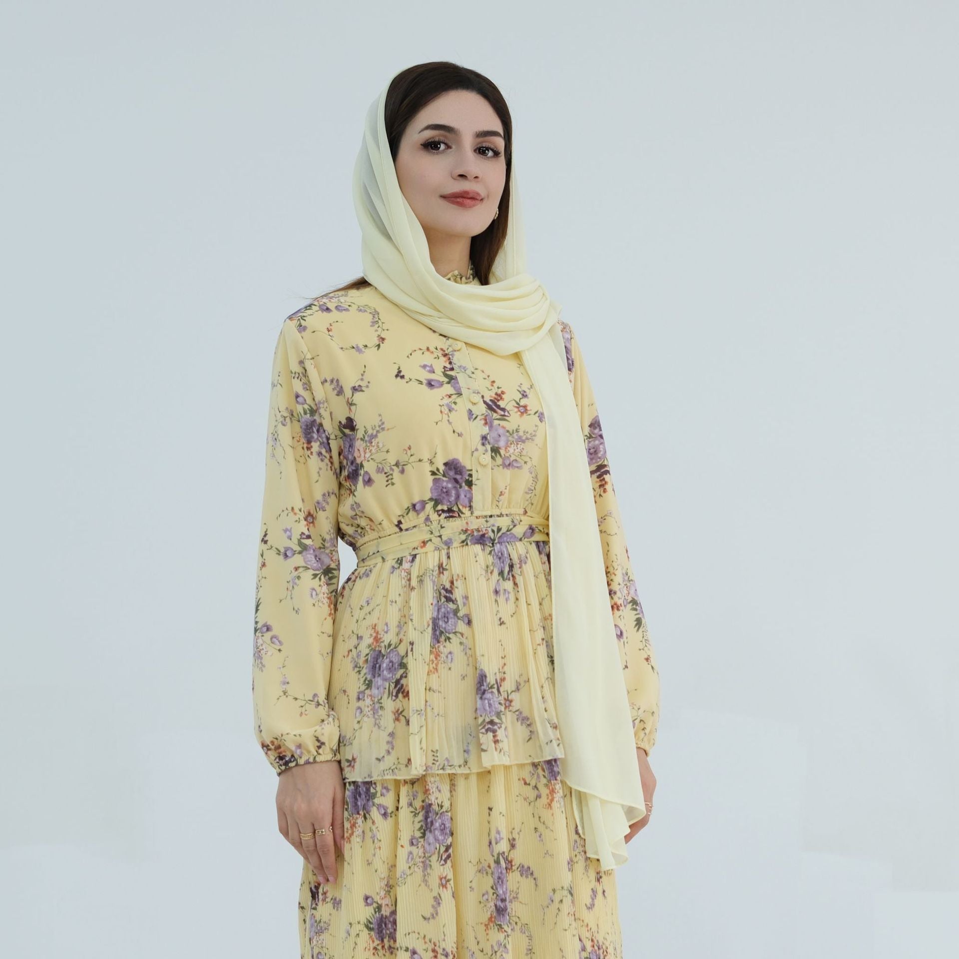 The Leena Garden Tiered Maxi Dress