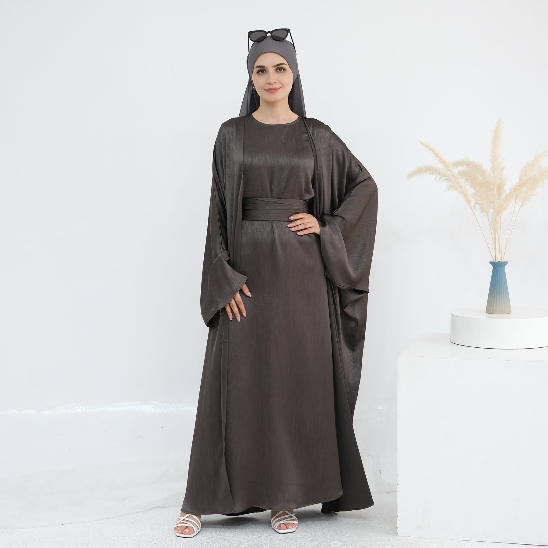 The Samira Satin-Flow Maxi Dress