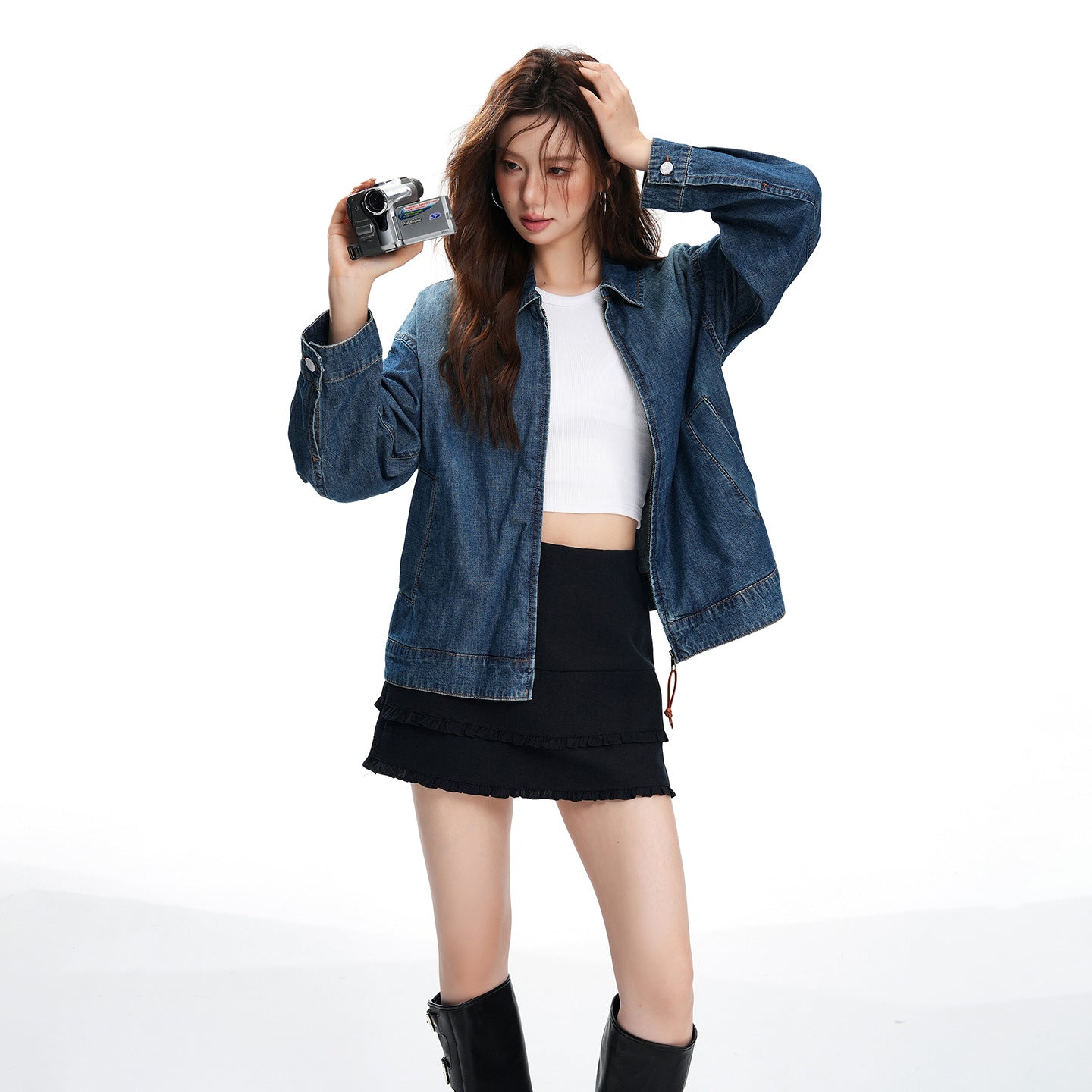 Vintage Oversize Denim Jacket – Streetwear Old Money Edition