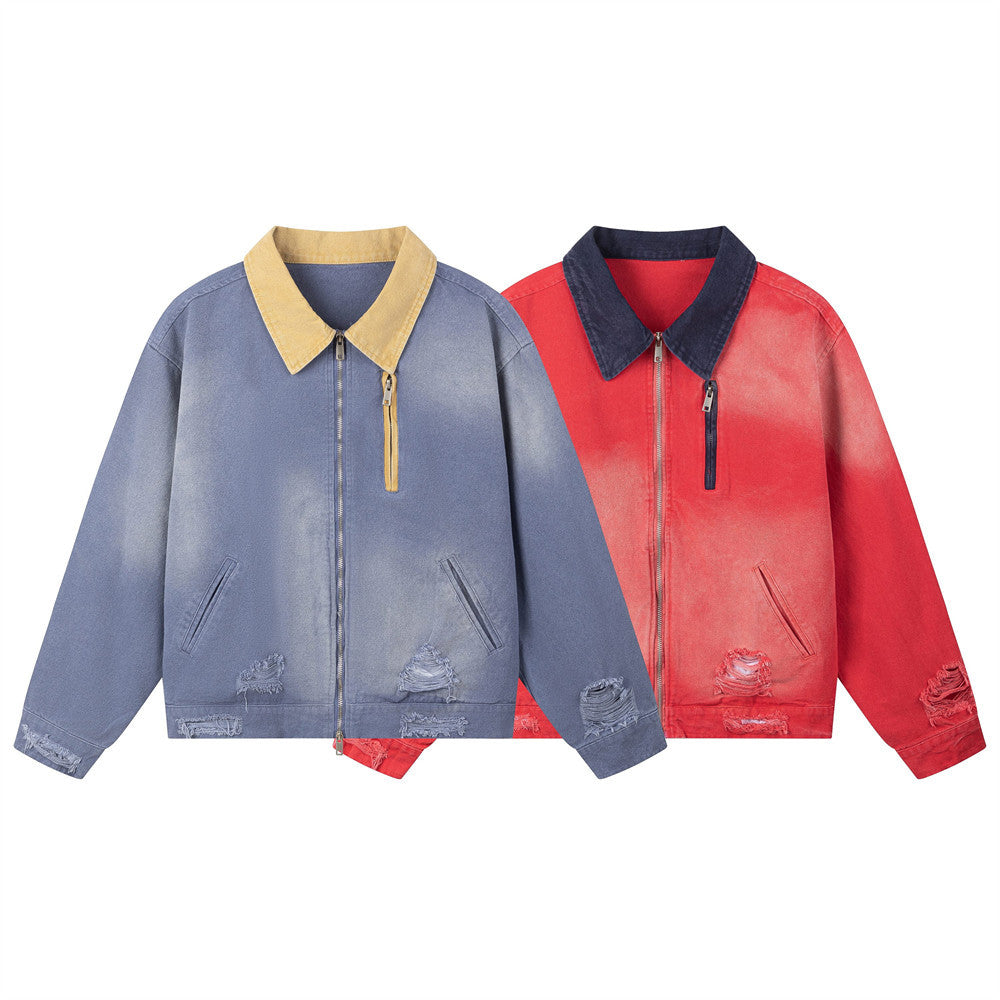 KANIENE SprayTorn – Spray-Painted Destroy Jacket