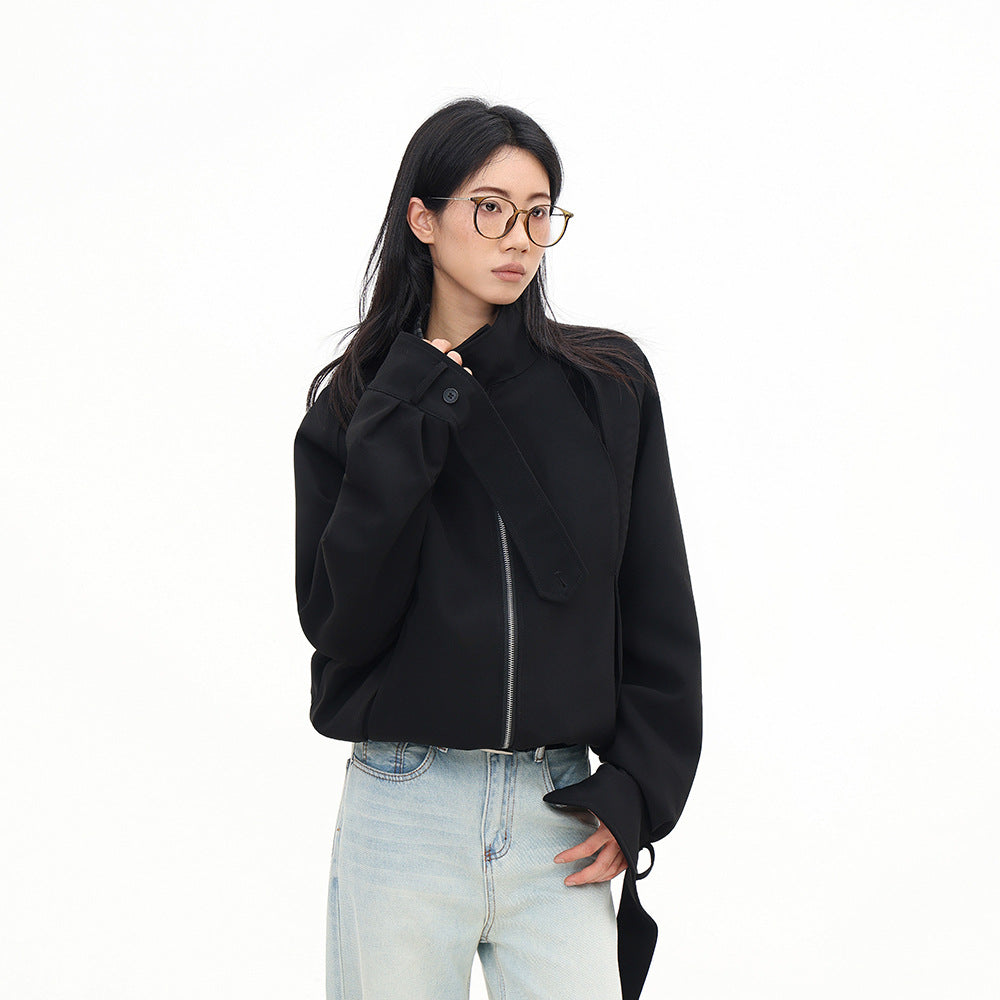 KANIENE VoidShell – Oversized Black Street Jacket