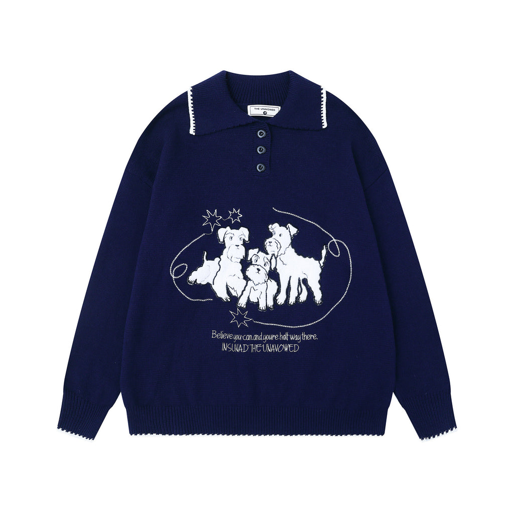 Cartoon Collar Sweater