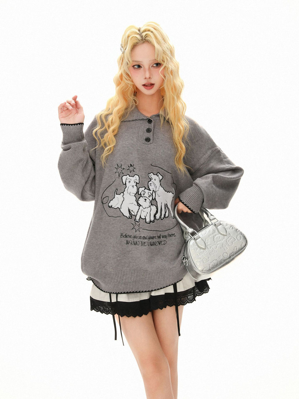 Cartoon Collar Sweater