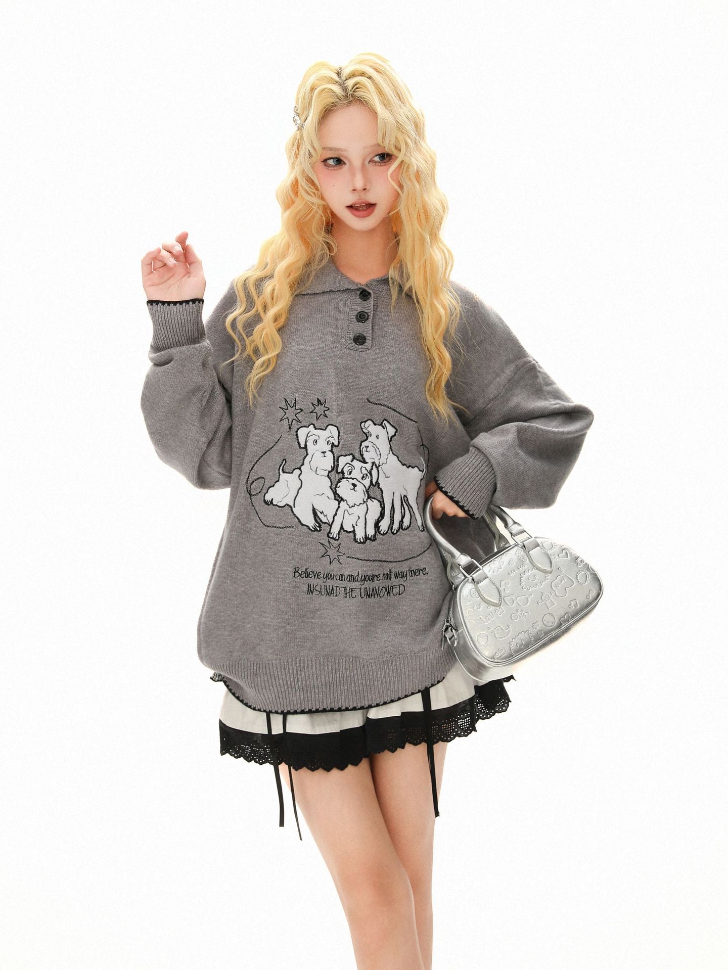 Cartoon Collar Sweater
