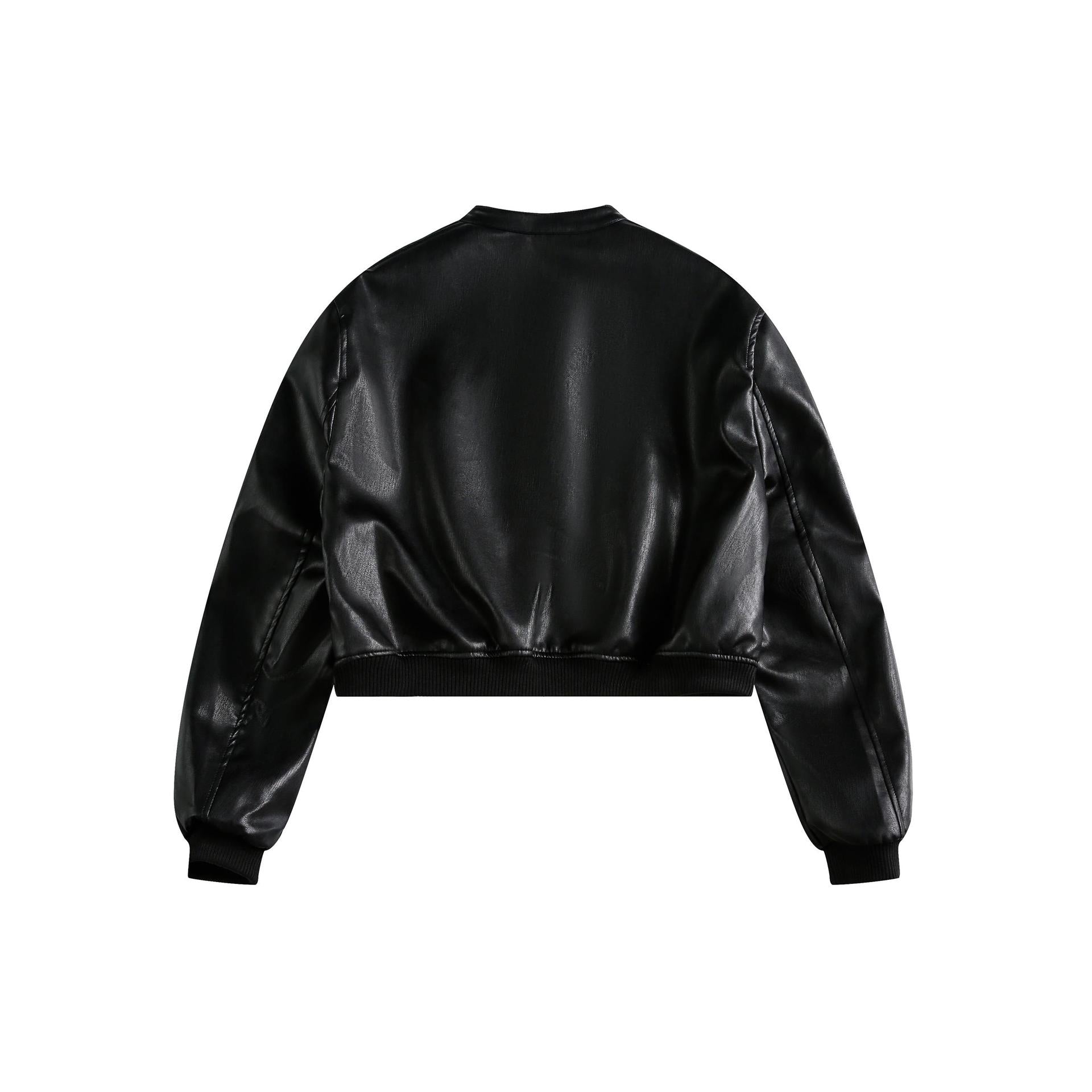 SLEEK Collarless Zip Jacket