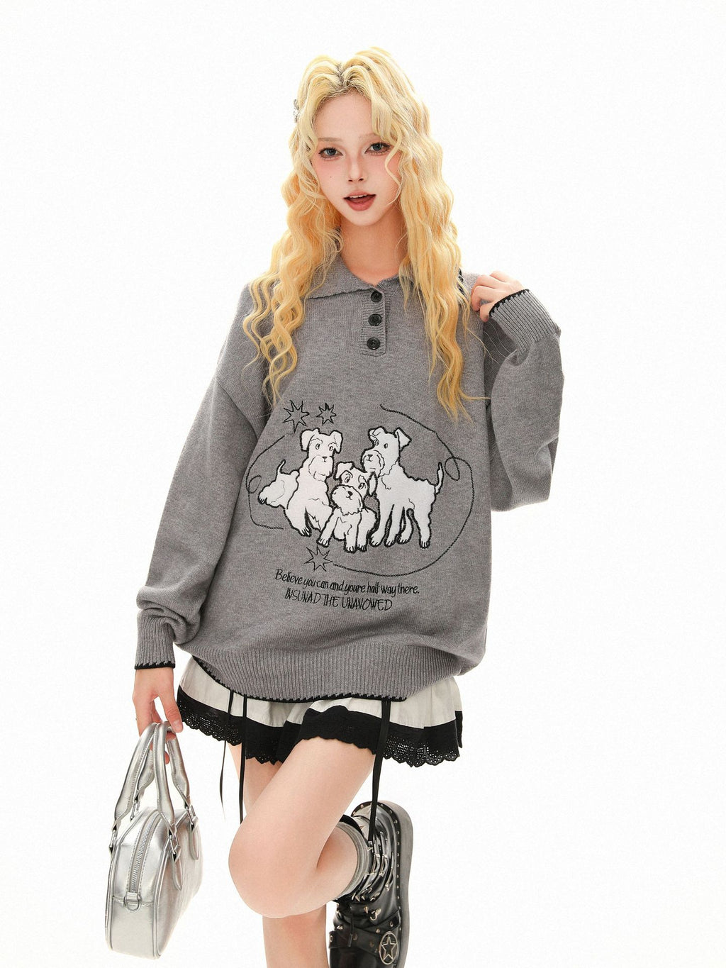 Cartoon Collar Sweater