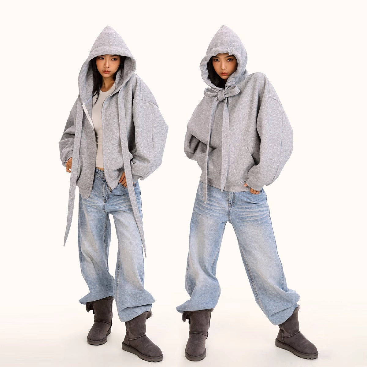 TOKYO Oversized Zip Hoodie