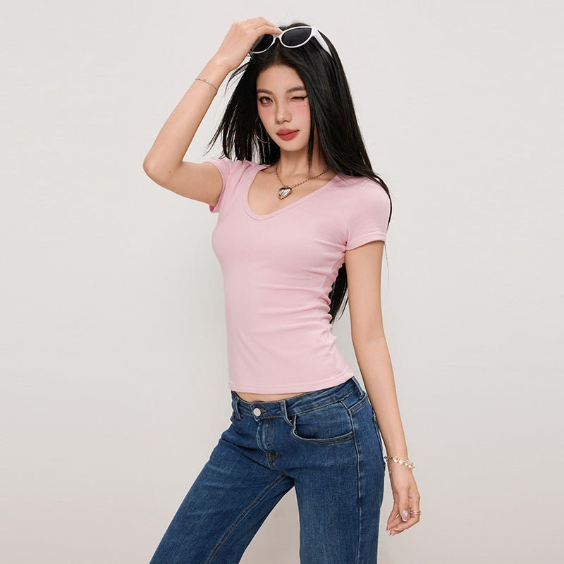 CLASSIC Ribbed V-Neck Tee