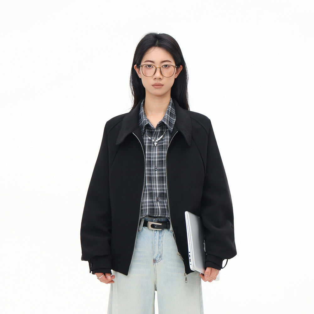 KANIENE VoidShell – Oversized Black Street Jacket