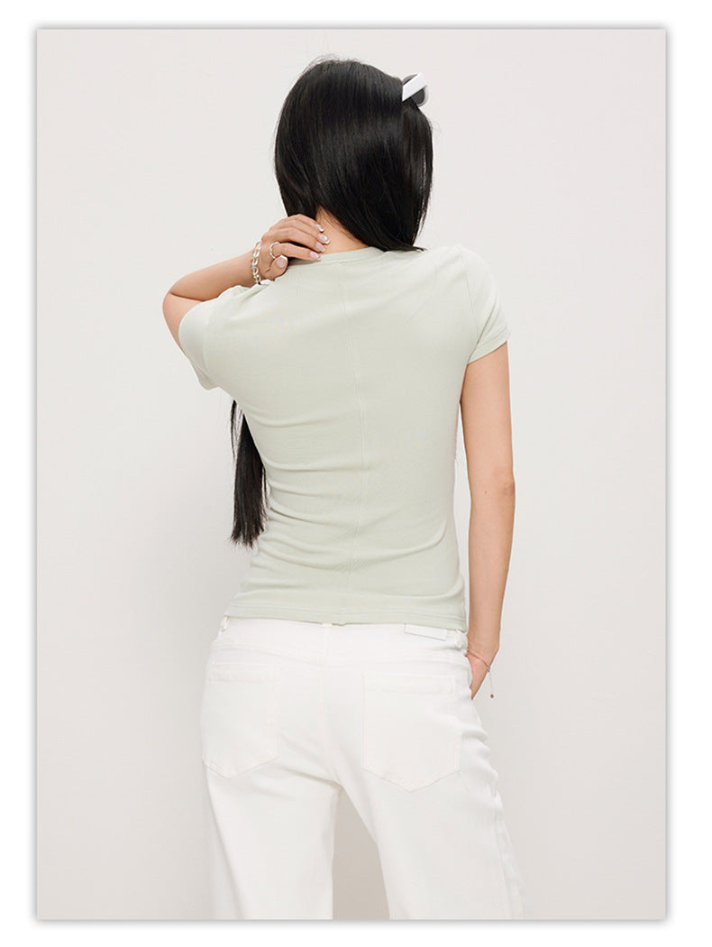 ESSENTIAL Ribbed Cotton Tee