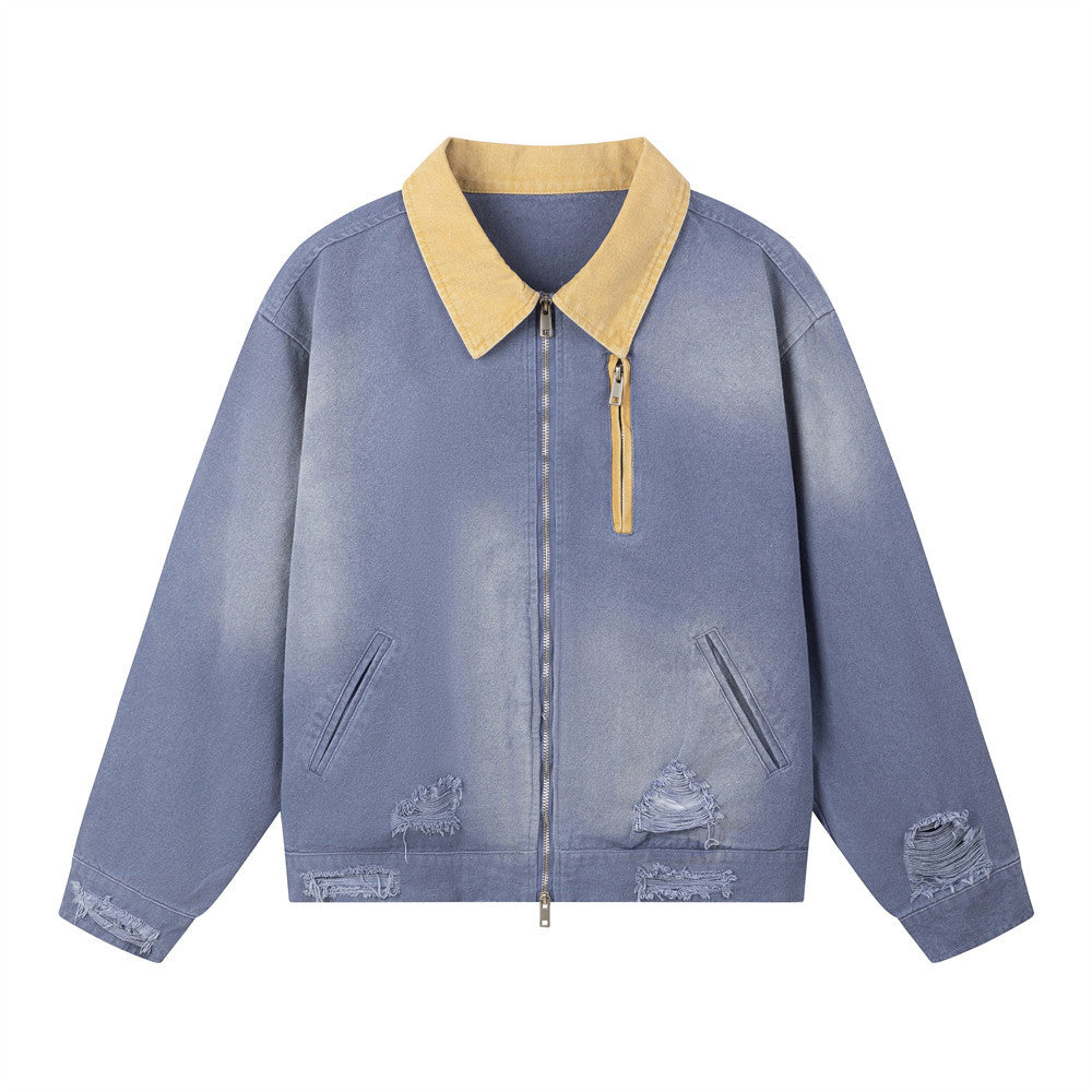 KANIENE SprayTorn – Spray-Painted Destroy Jacket