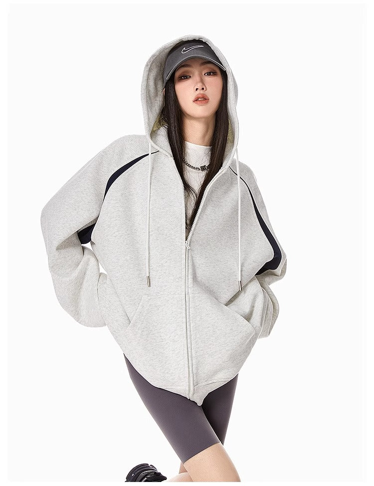 ATHLEISURE Contrast Stripe Hoodie