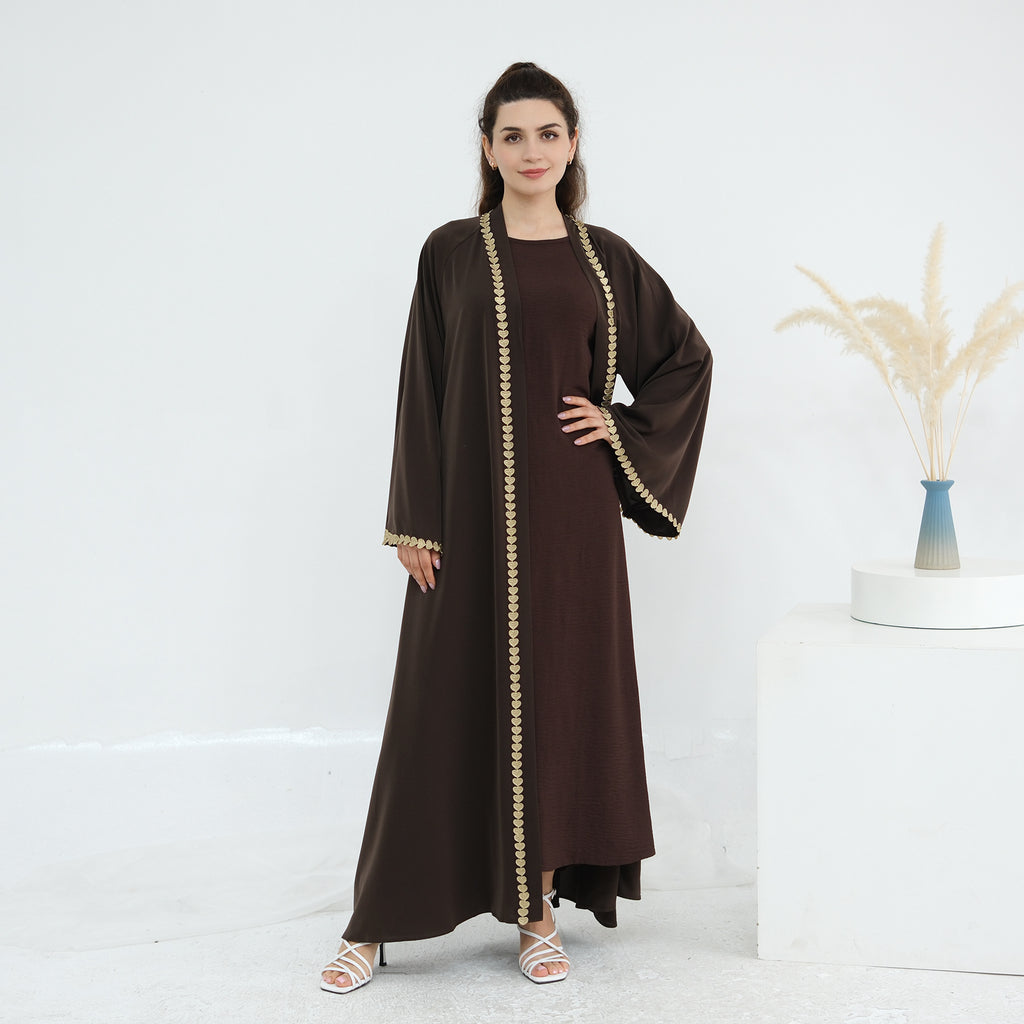 The Amal Regal Trim Maxi Abaya