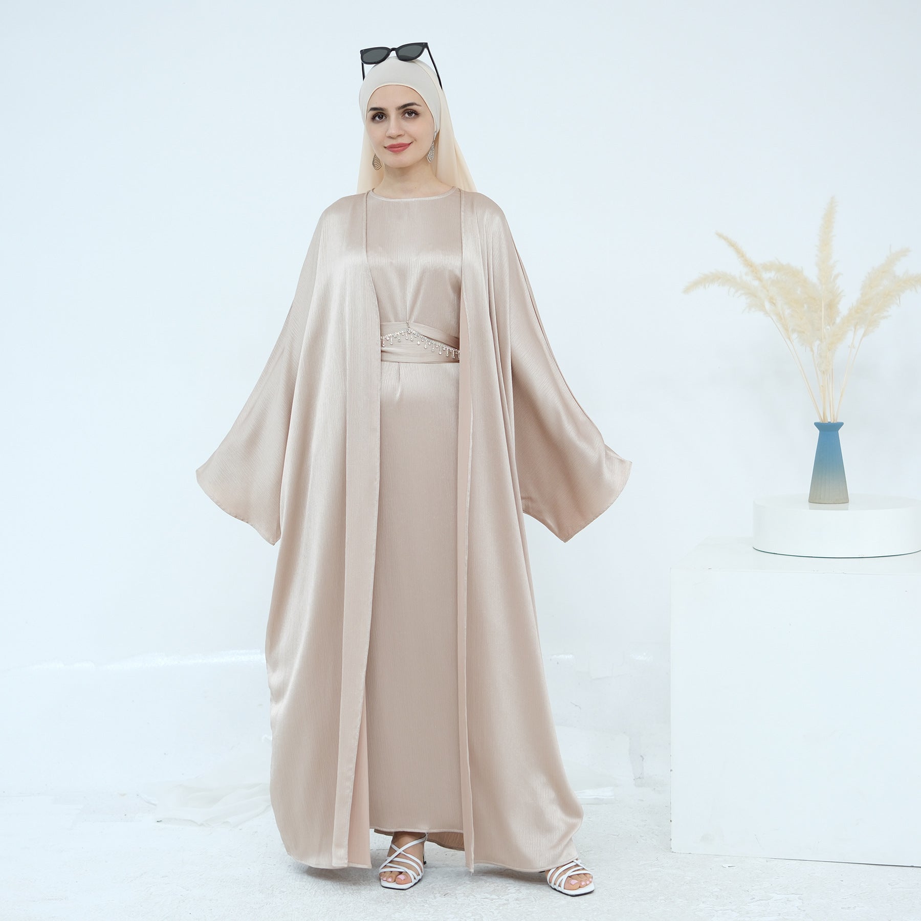 The Samira Satin-Flow Maxi Dress