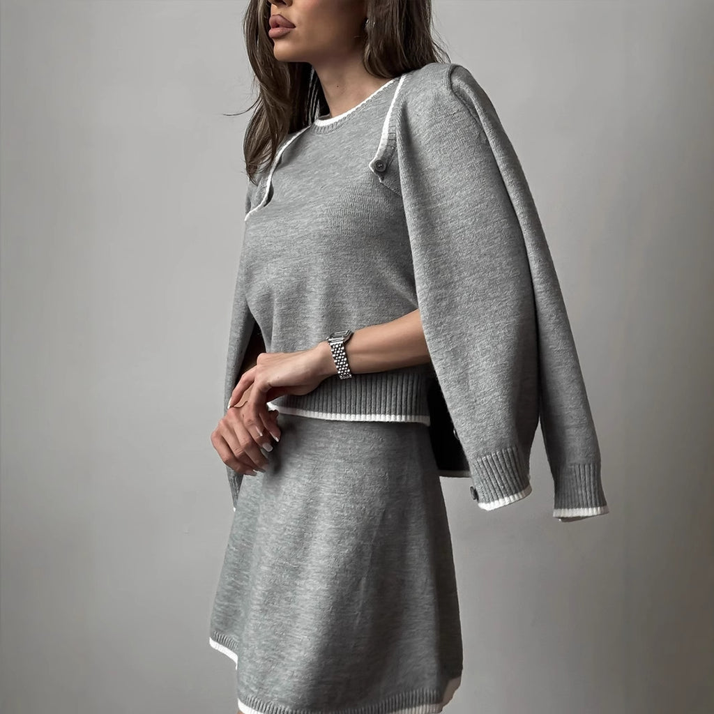 VIENNA SET – 3-Piece Elegant Knit Ensemble