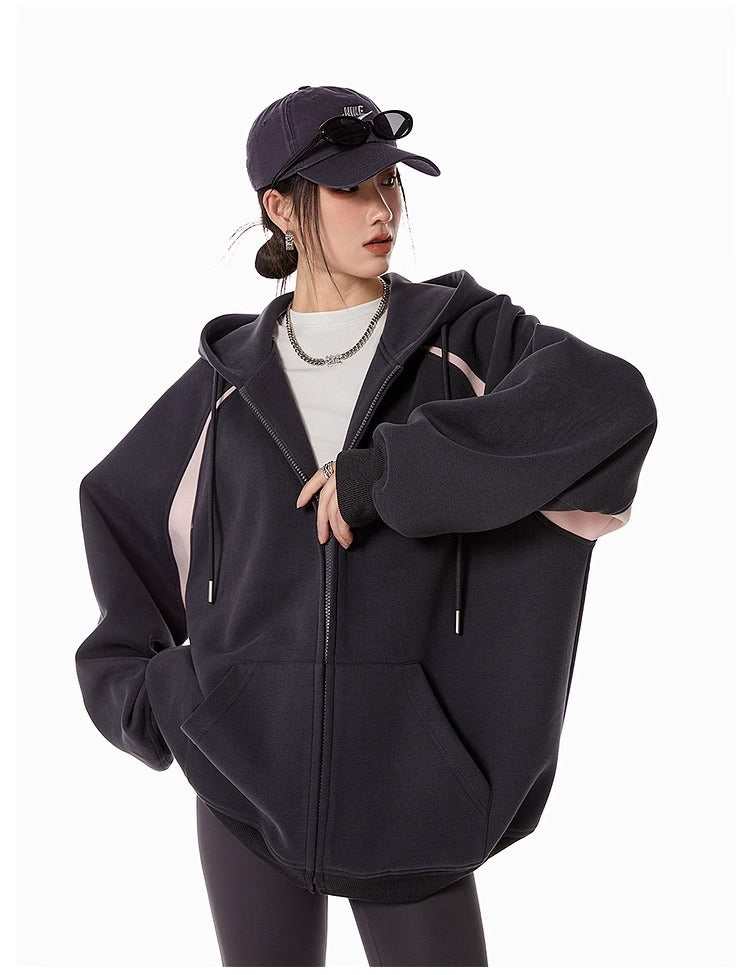 ATHLEISURE Contrast Stripe Hoodie