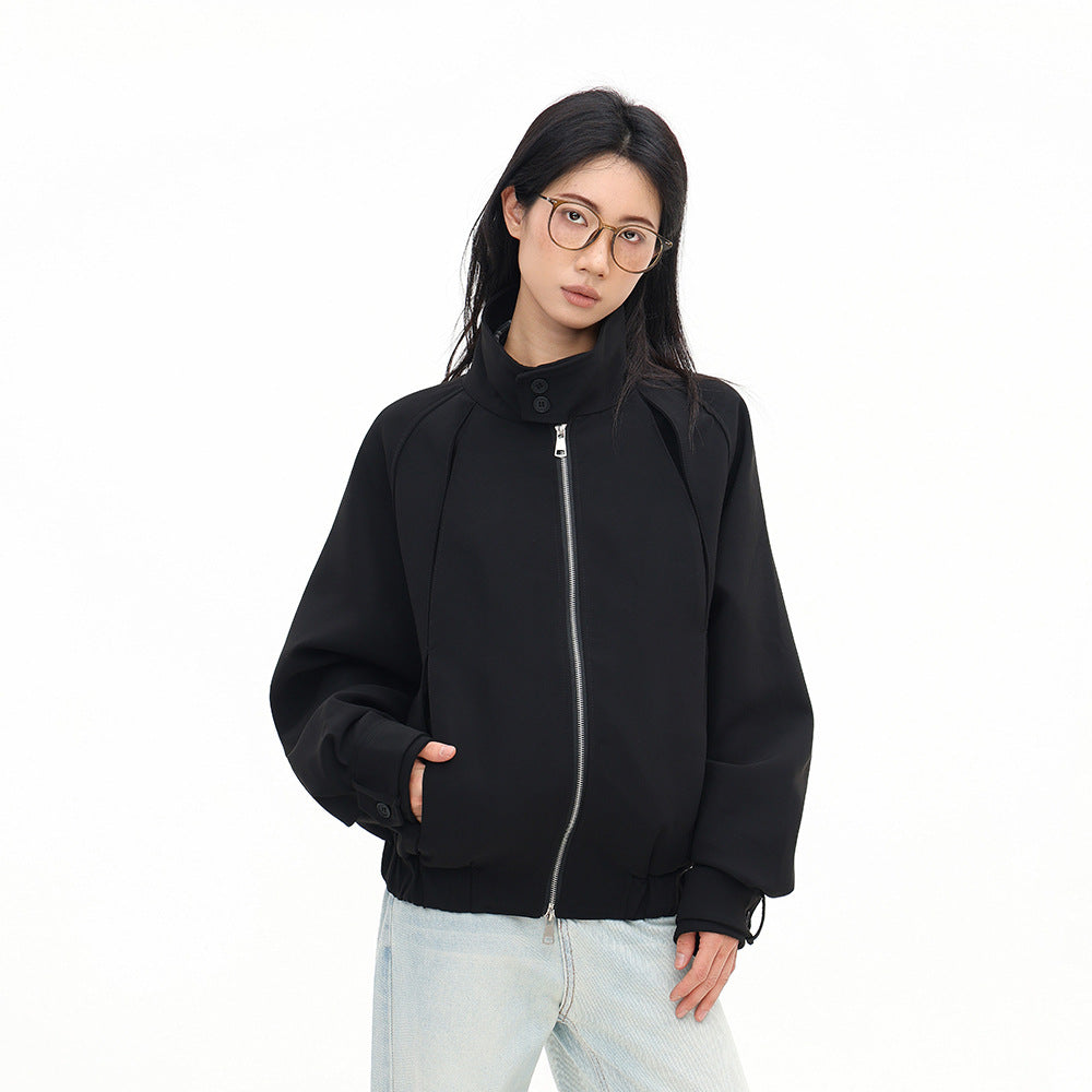 KANIENE VoidShell – Oversized Black Street Jacket