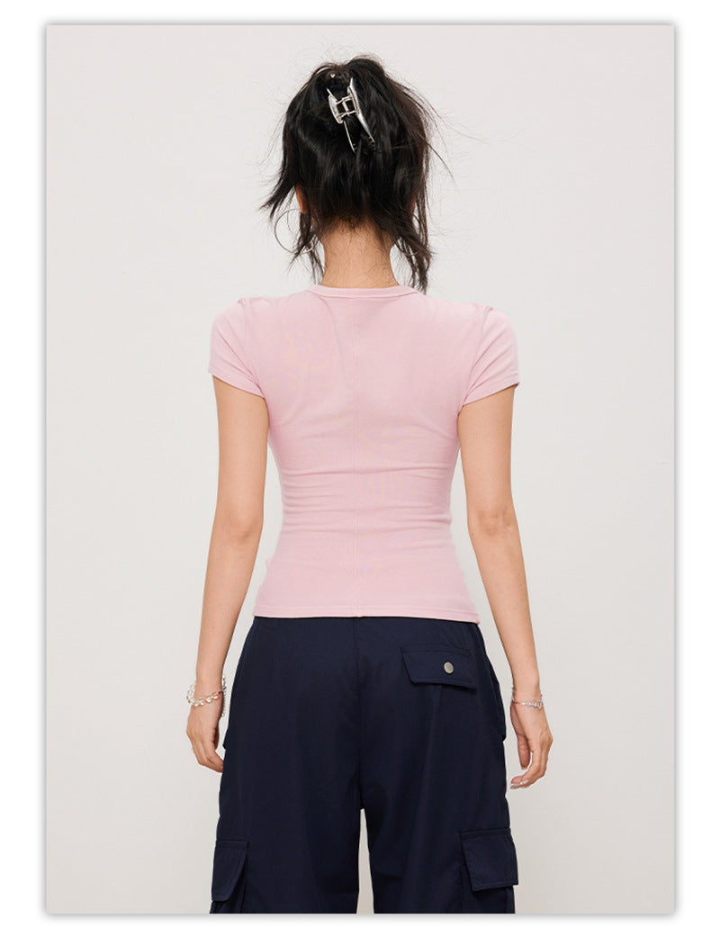 ESSENTIAL Ribbed Cotton Tee