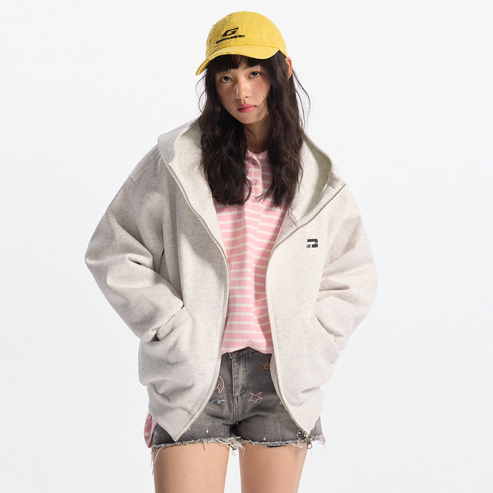 KANIENE CloudZip – Oversized High-Neck Hoodie