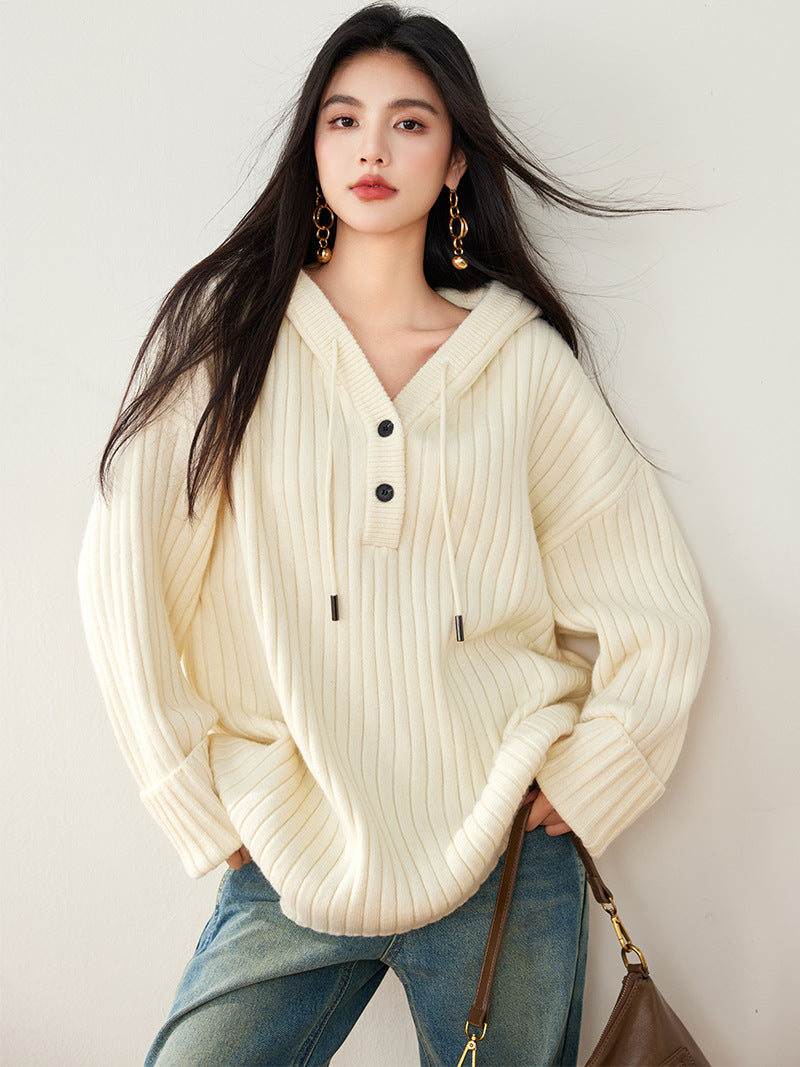 AURORA Tie-Dye Slub Cotton Sweater