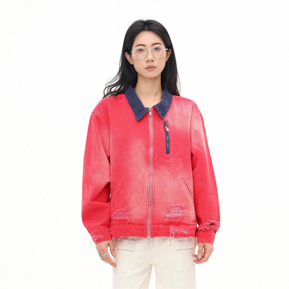 KANIENE SprayTorn – Spray-Painted Destroy Jacket