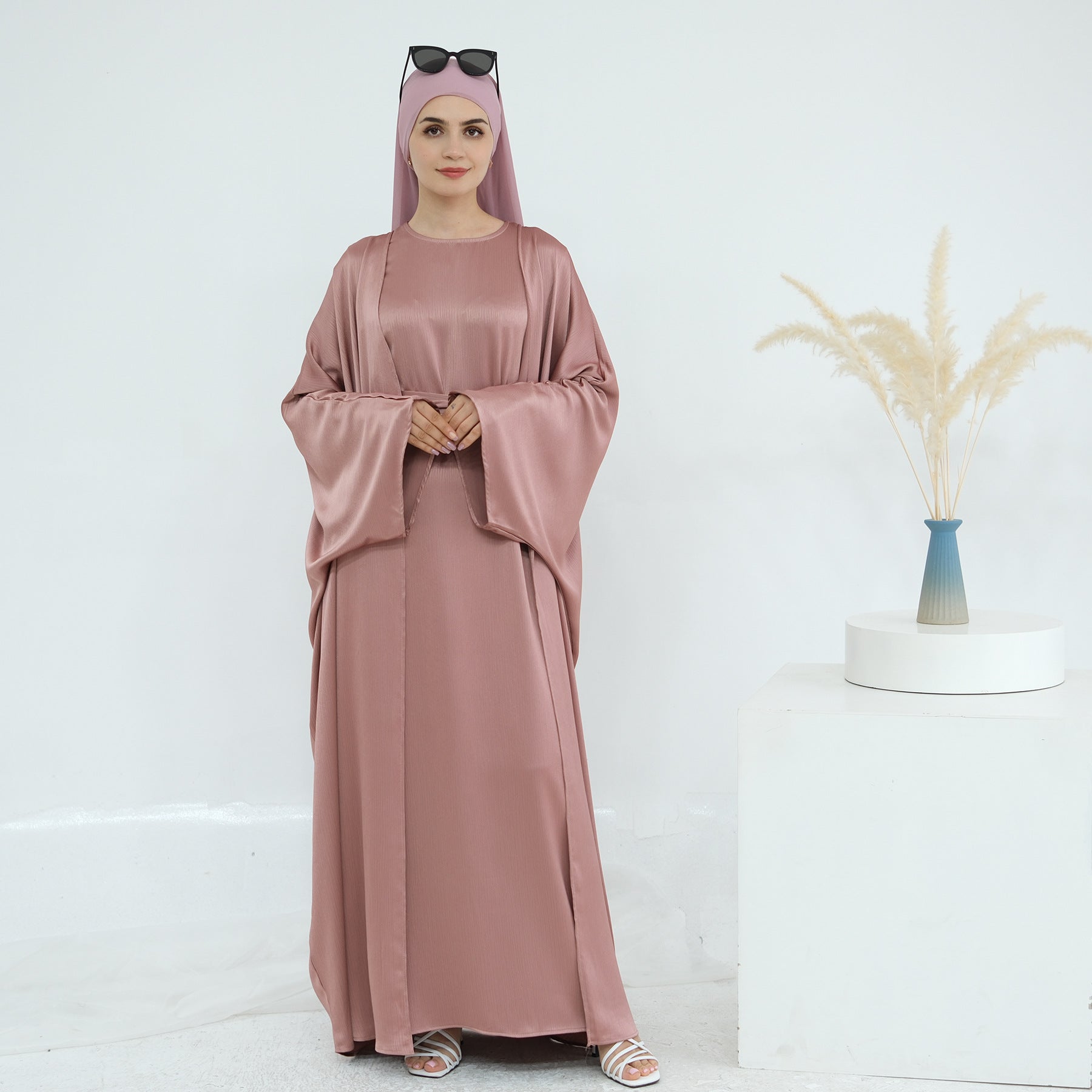 The Samira Satin-Flow Maxi Dress