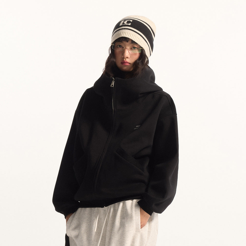 KANIENE CloudZip – Oversized High-Neck Hoodie