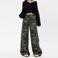 CAMO High Waist Wide Leg Denim Pants