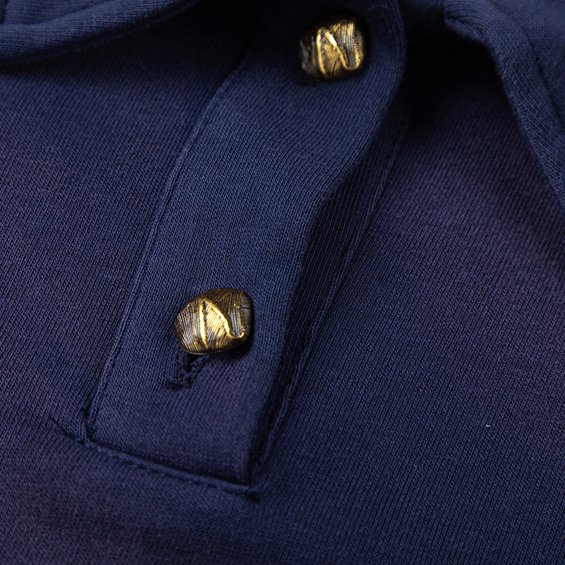 KANIENE SprayIndigo – Loose Spray-Dyed Zip Sweatshirt