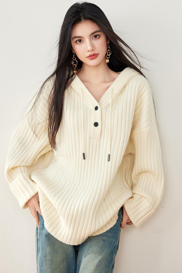 AURORA Tie-Dye Slub Cotton Sweater