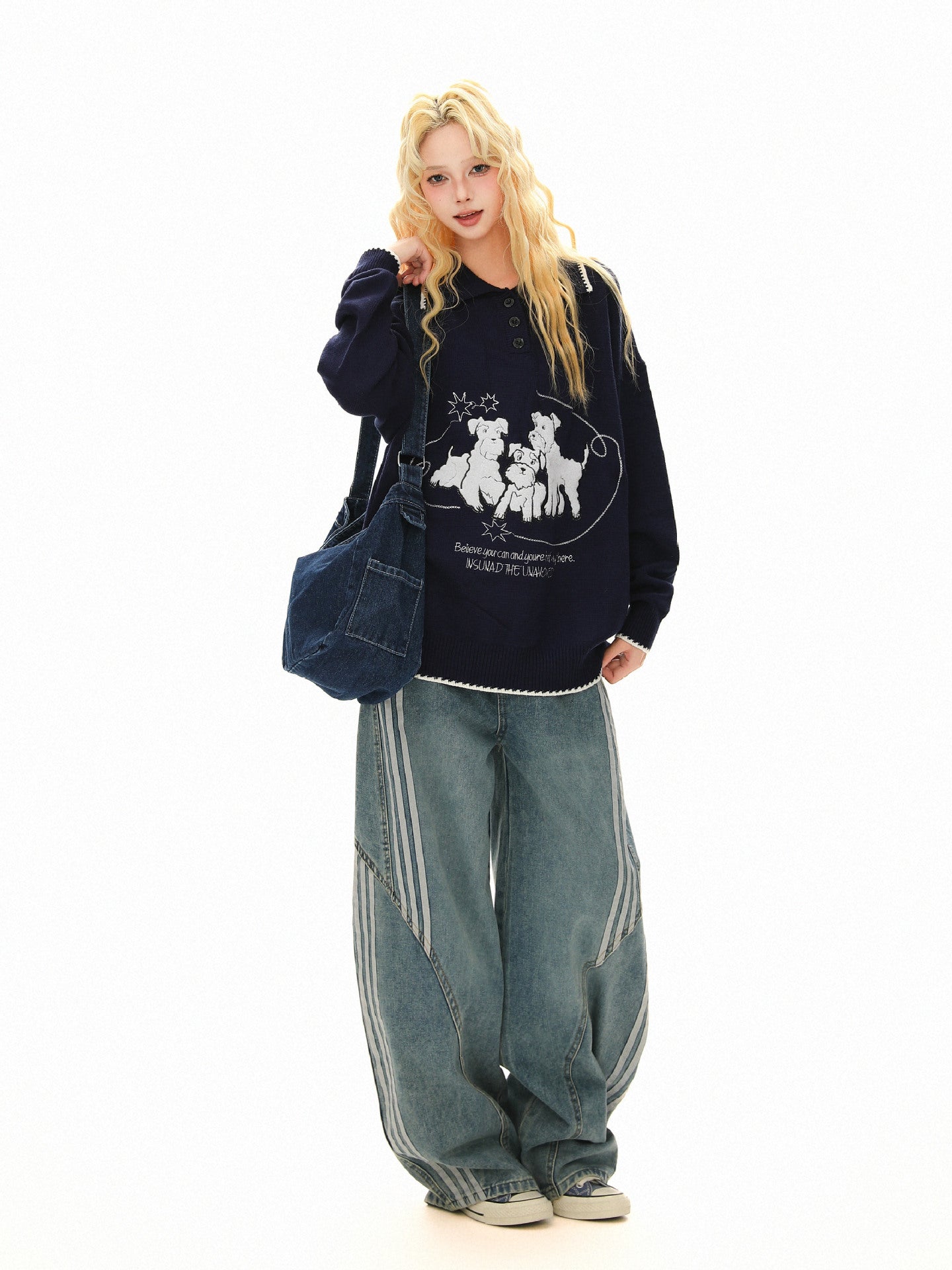 Cartoon Collar Sweater